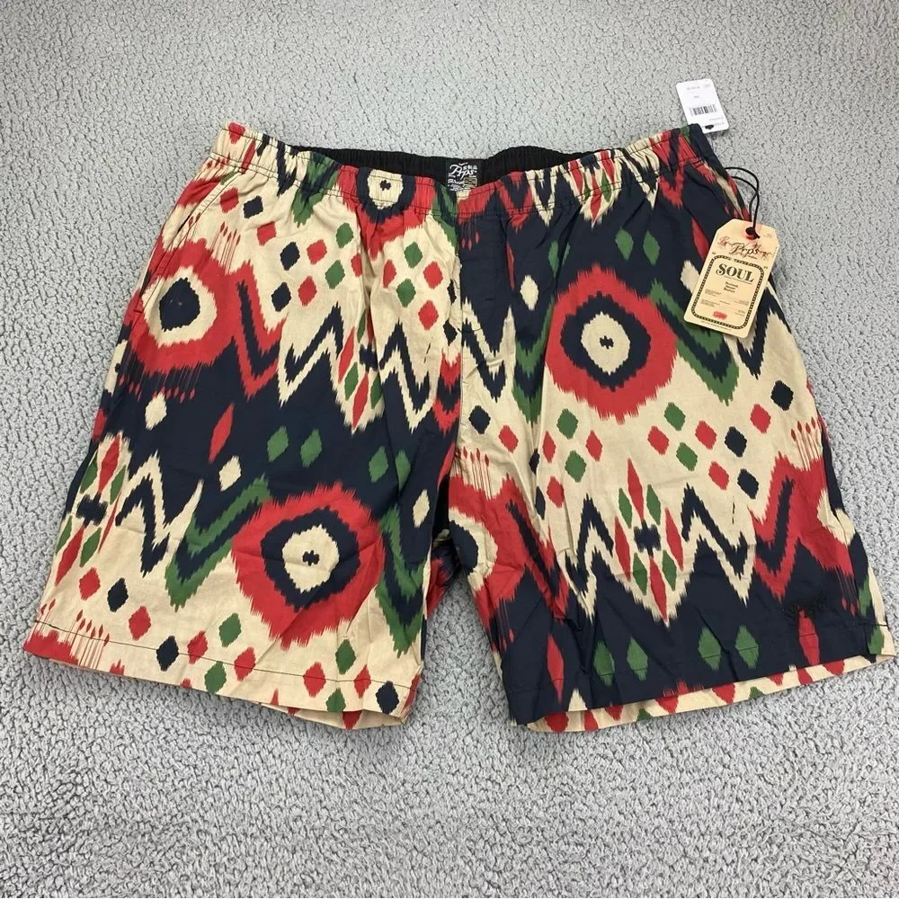 PRPS x SOUL Specter Men's Drawstring Abstract Shorts NWT | Size: 2XL